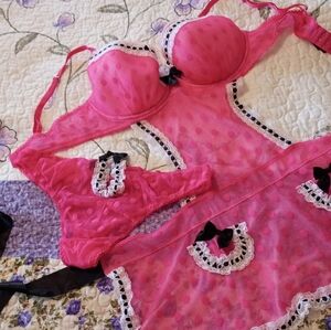 Vintage Y2K Victoria Secret Ruffles Lingerie  Panties VS Sexy Little Lace Chemis